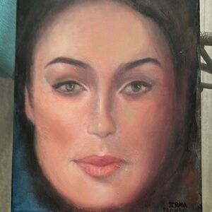 Original oil portrait by Irma Franco Elegant